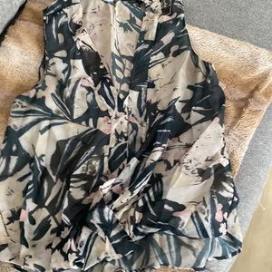 H&M floral office attire blouse